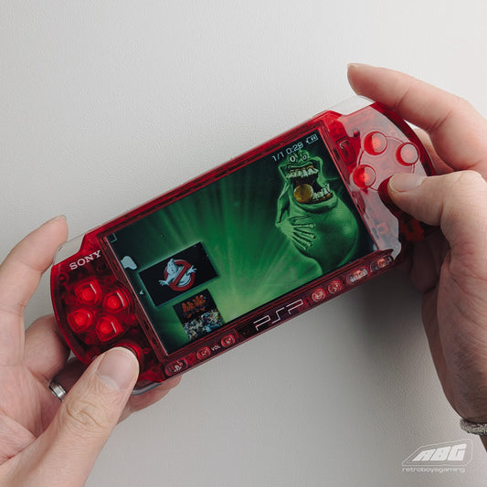 Sony PSP-3000 Transparent Shell Red
